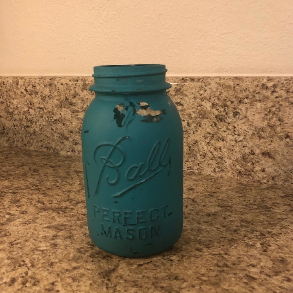 Painted Maison Jar